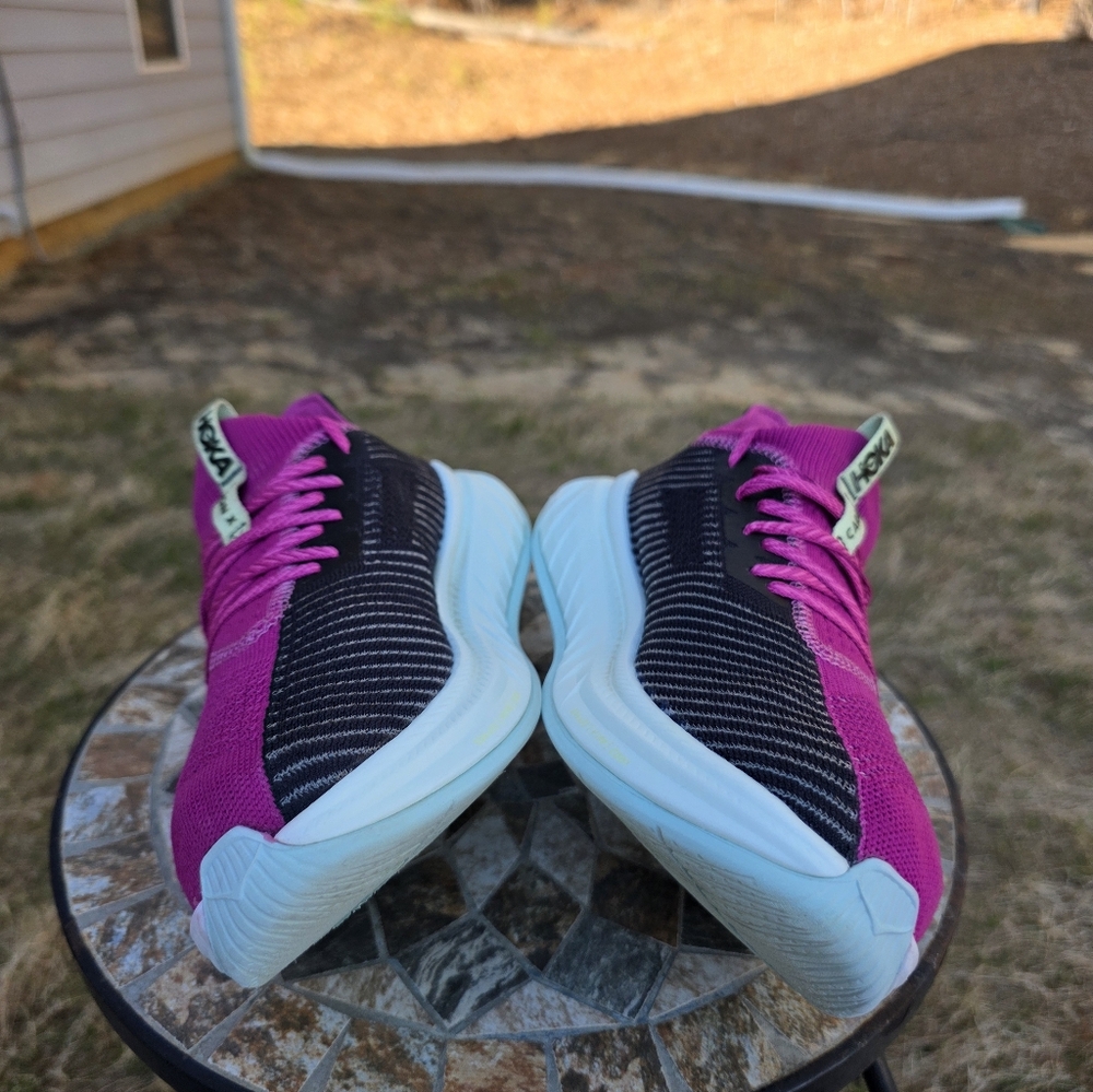 Hoka Carbon X 3 1123193 FFBL Festival Fuchsia/Black Running Shoe Women Sz 10 B - Picture 5 of 9